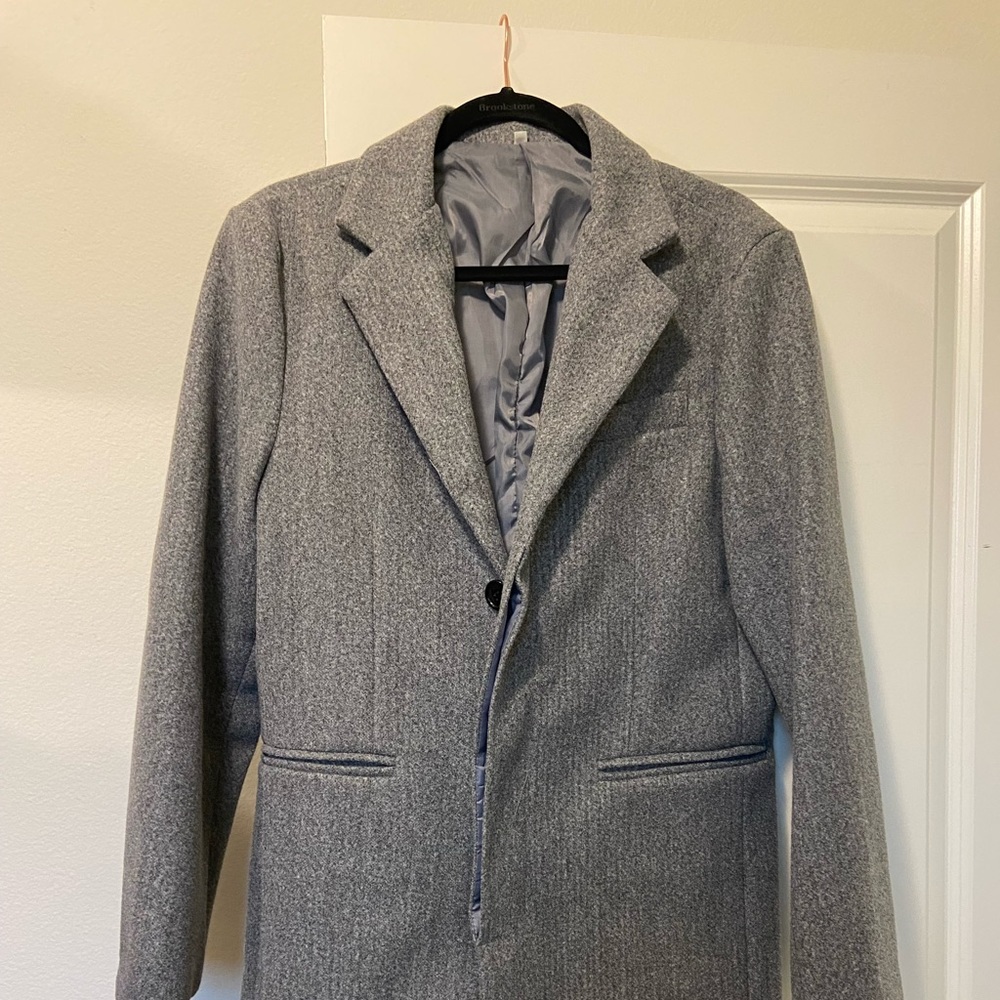 Gray Men’s Peacoat